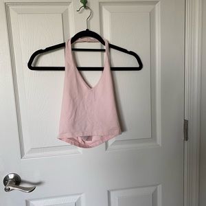 Pink halter top